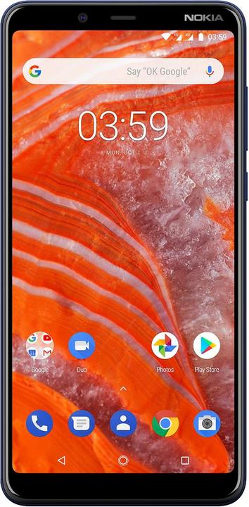 Actual product image Nokia 3.1 Plus (16 GB, Blue, 6", Hybrid Dual SIM, 13 Mpx, 4G)
