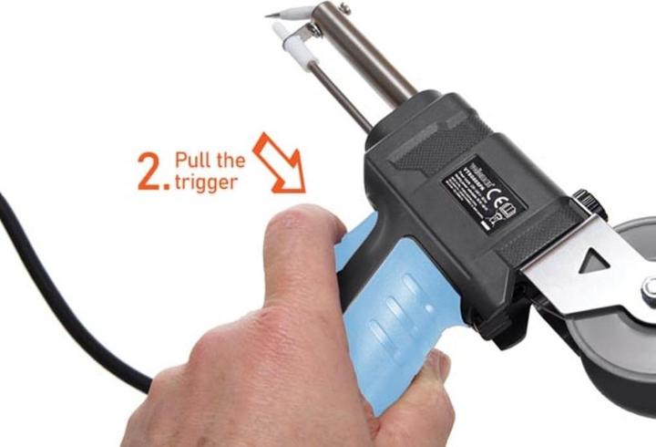 Image du produit Velleman Pistolet à liner avec alimentation automatique en étain - 2 températures sélectionnables