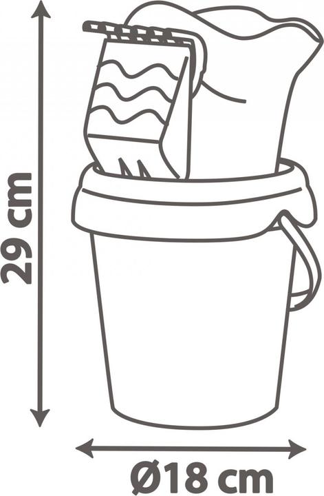 Actual product image Smoby Minnie Medium Garnished Bucket Box