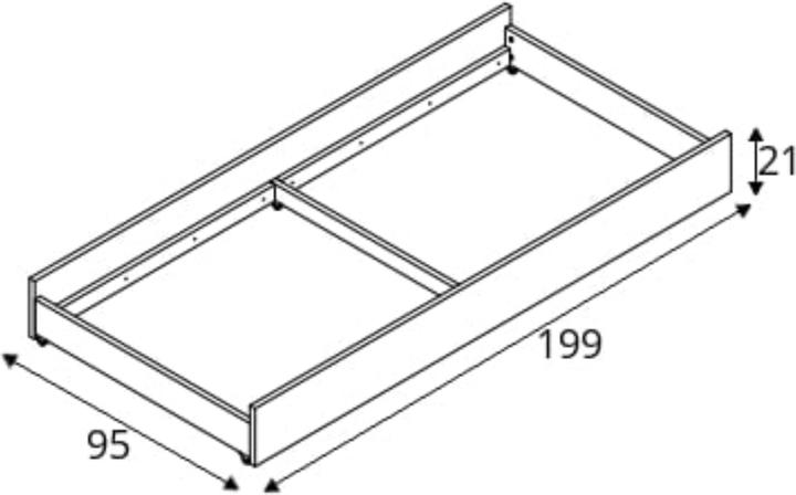 Produktbild Konsimo Farge (199 x 21 x 98 cm)
