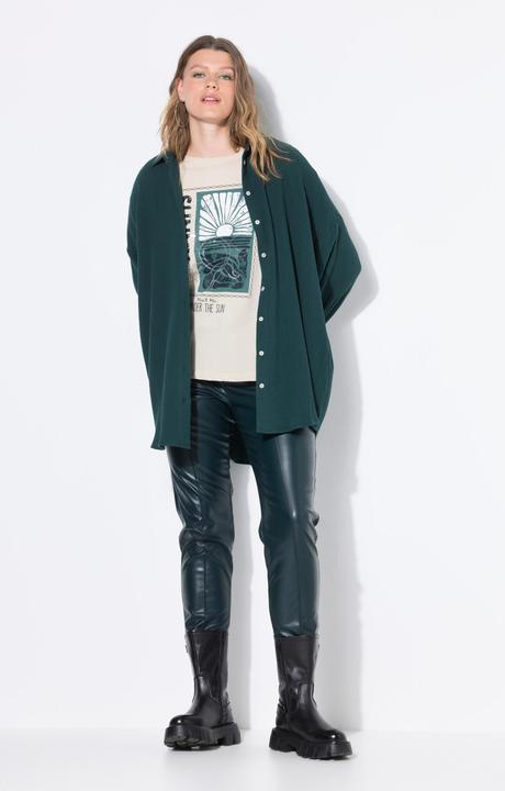 Produktbild Studio Untold Musselin Bluse, oversized, Hemdkragen, Langarm (42, 44)