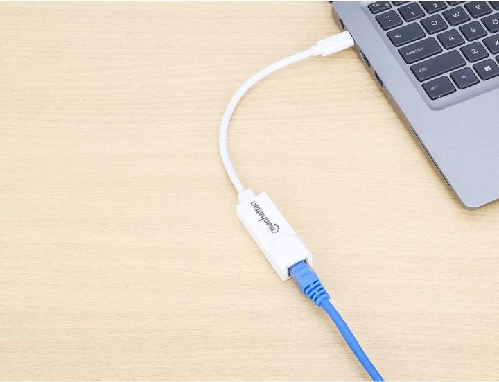 Image du produit Manhattan USB C - RJ-45, 100Base-TX (USB-C, 1 Ports)