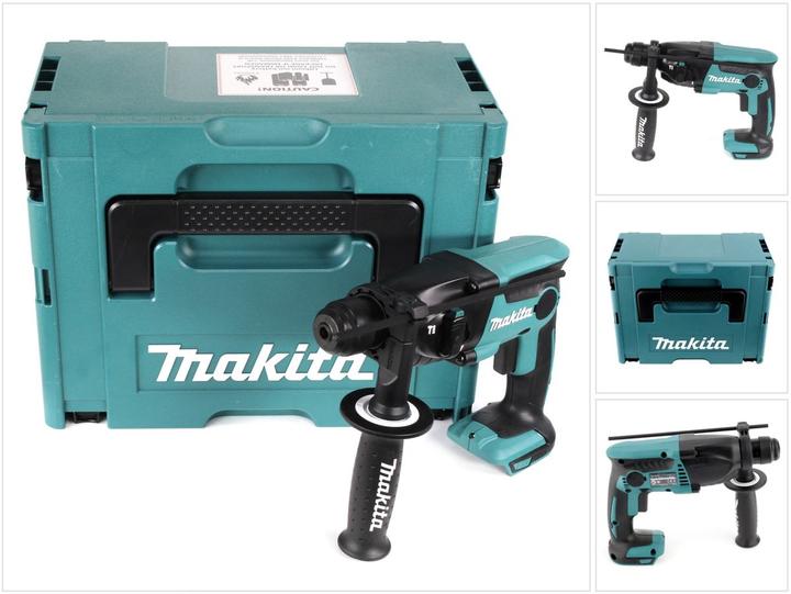 Actual product image Makita DHR 165 ZJ 18 V Li-Ion cordless hammer drill with 1.3 Joule Solo in Makpac - without battery (Rechargeable battery operated)