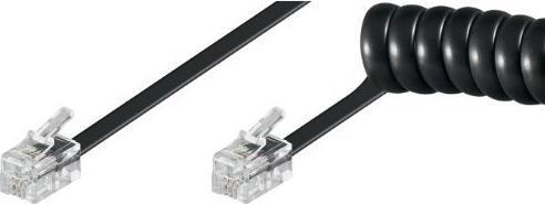 Produktbild Good Connections Telefonhörerkabel (Spiralkabel), schwarz, 4m, ®