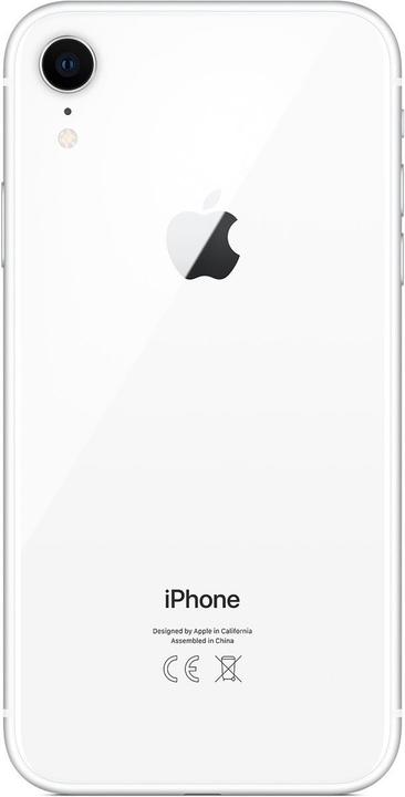 Actual product image Apple iPhone XR (64 GB, White, 6.10", SIM + eSIM, 12 Mpx, 4G)