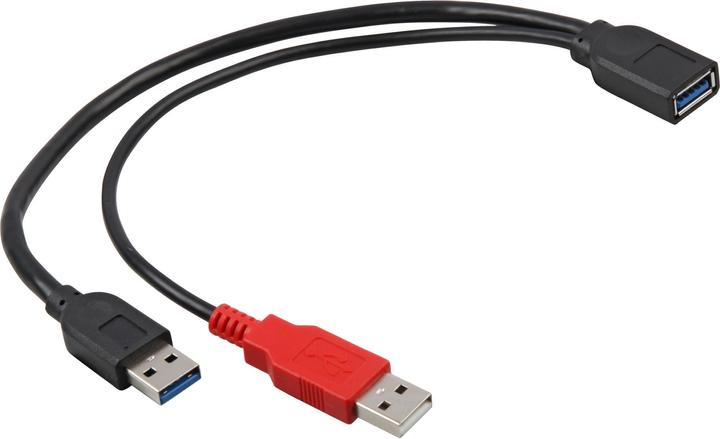 Actual product image Delock USB Y-cable (0.30 m, USB 3.0)