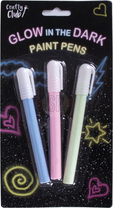 Image du produit Crafty Club Crayons de couleur qui brillent dans le noir, 3 pcs. (Multicolore, 3 x)