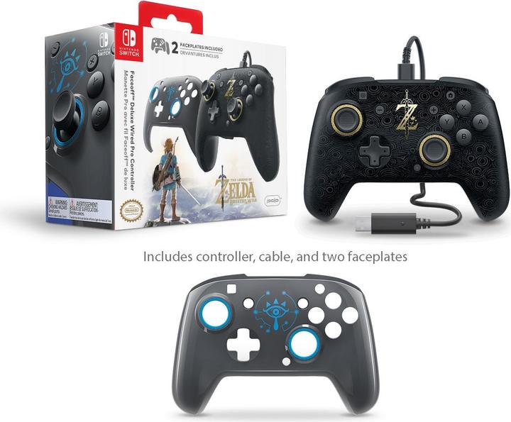 Actual product image PDP Faceoff Deluxe - Wired Pro Controller (Switch)
