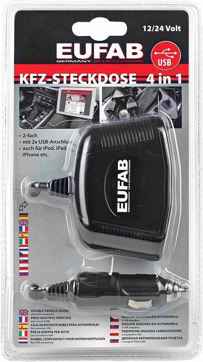 Actual product image Eufab Car socket 4 in 1