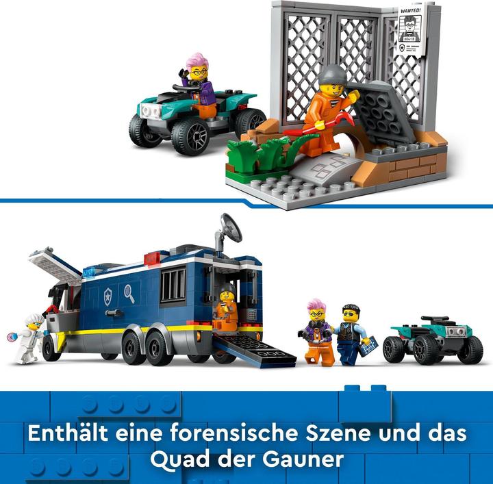 Image du produit LEGO 60418 Camion de police avec laboratoire (60418, LEGO City)
