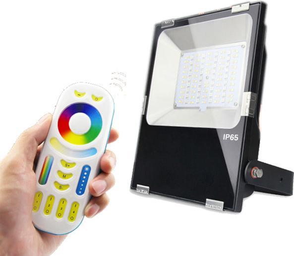 Immagine prodotto Milight Proiettore LED professionale RGBW radio 50W IP65 con telecomando (5000 lm, IP65)
