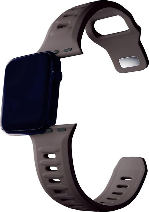 Produktbild 3MK Silicone Watch Strap brązowy/taupe dla Apple Watch 38/40/41mm (Silikon, Edelstahl)