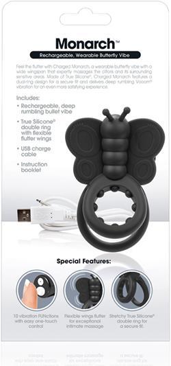 Actual product image Screaming O Charged Monarch Wearable Butterfly Vibe (5.10 cm)