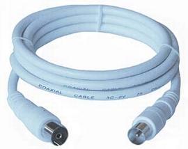 Produktbild PremiumCord TV M/F, 75 Ohm, coaxial cable IEC White (75 dB, Antennenkabel)