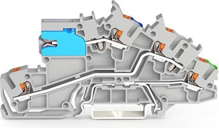 Wago Installationsetagen- 2203-7641 klemme,mit Drücker,2,5 mm²,grau