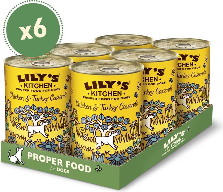Image du produit Lily's Kitchen Poulet et dinde (Senior, Adulte, Junior, 6 pcs, 2400 g)
