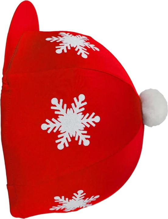 Actual product image Hy Fashion Snowflake Helmet Cover Bobble