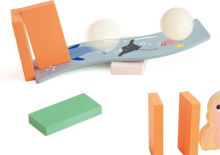 Produktbild Classic World Domino-Ozean aus Holz, 100 Stück.