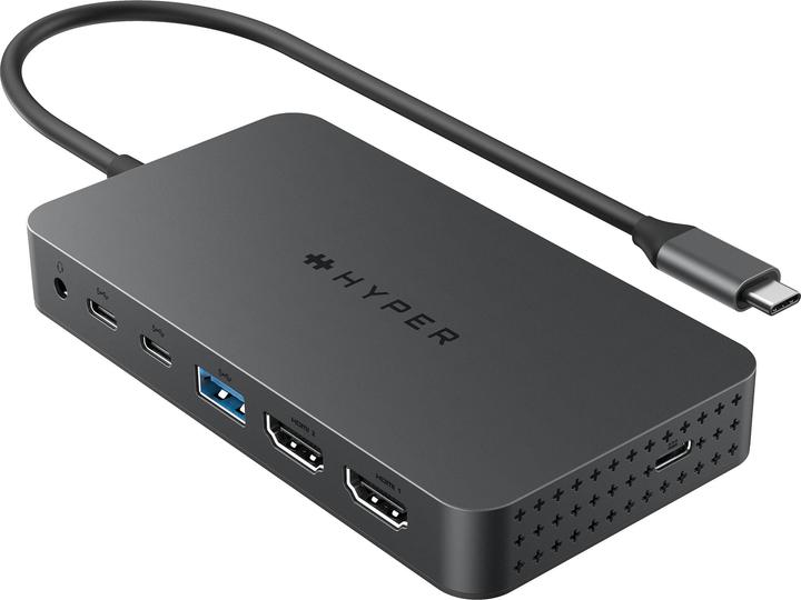 Actual product image Hyper Drive Universal USB-C 7-in1 Dual HDMI Mobile Dock (USB-C, 7 Ports)