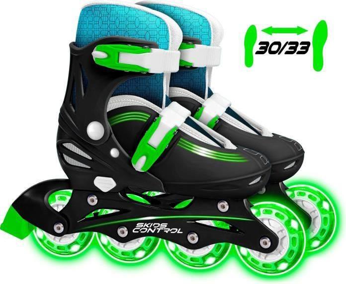 Stamp Skids Control INLINERS w/light. Adjustable 5-9 years (30, 31, 32, 33)