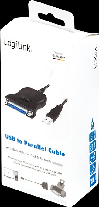 Actual product image LogiLink Ua0054a (1.80 m, Parallel (printer))