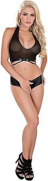 Actual product image Magic Silk Bra Holder BH & Crotchless Panty Set (S, M)