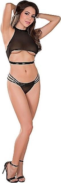 Produktbild Magic Silk Underboob Neckholder & Riemchen Ouvert Panty Set