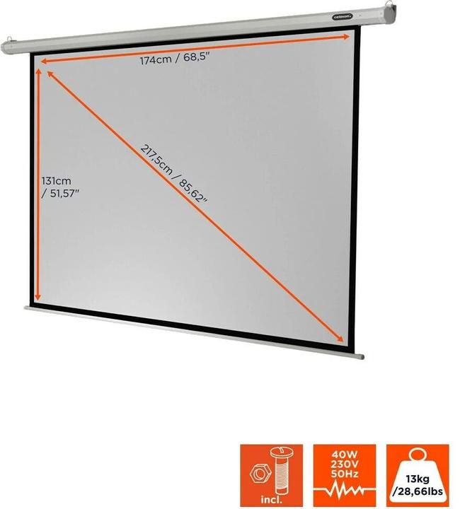 Produktbild Celexon Motor Economy, Leinwand, 4:3 (88.58", 4:3)