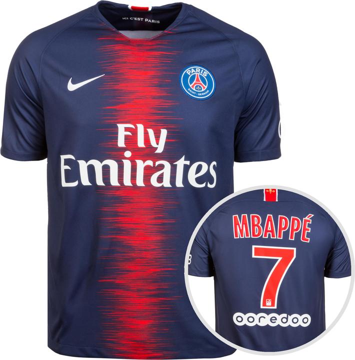Produktbild Nike Paris St.-Germain Trikot Home Mbappè 2018/2019 Herren (48, 50, L)