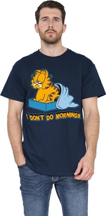 Immagine prodotto Garfield I Don't Do Mornings Maglietta Uomo (4XL)
