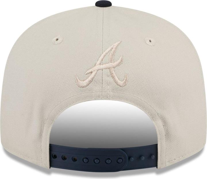 Actual product image New Era 9Fifty Snapback Cap - FLORAL Atlanta Braves stone