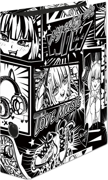 Image du produit Falken Classeur à motifs Manga motif Black&White (A4, 80 mm, 6 pièce(s))