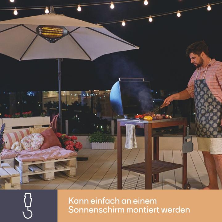 Produktbild Perel Terrassen-Strahler - zum Aufhängen - 2000 W (2000 W)