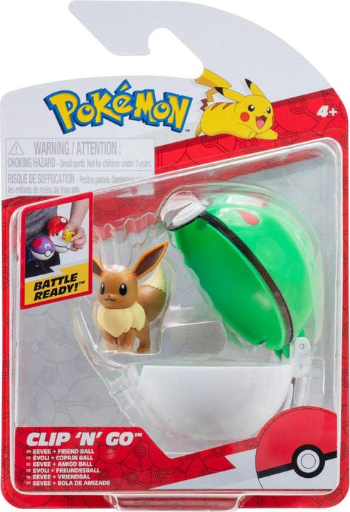 Immagine prodotto Jazwares Pokémon Clip'n'Go Poké Balls Evoli #4 & Friend Ball