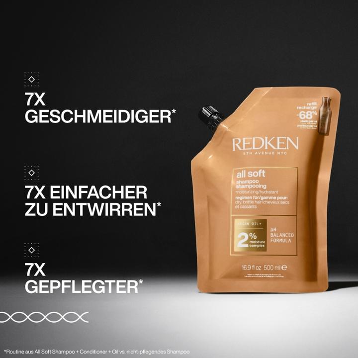 Actual product image Redken All Soft Shampoo Refill Pouch (500 ml, Liquid shampoo)