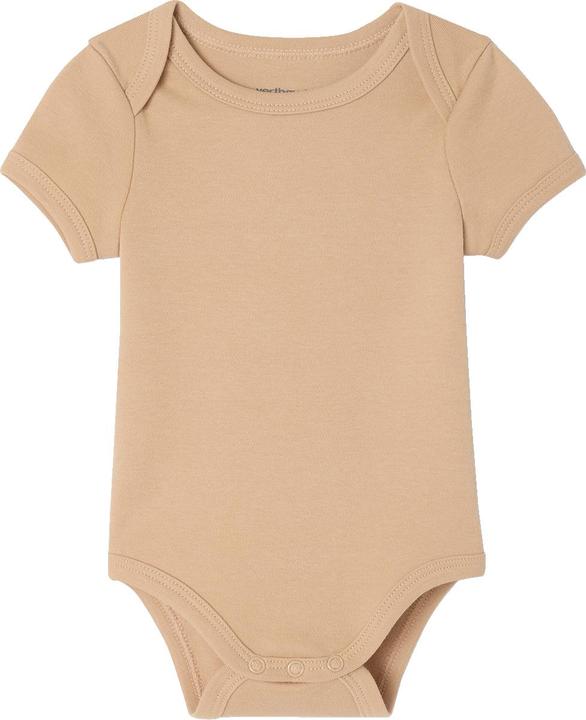 Image du produit Vertbaudet Bio-Kollektion: 5er-Pack Baby Kurzarm-Bodys in Schlupfform (92, 98)