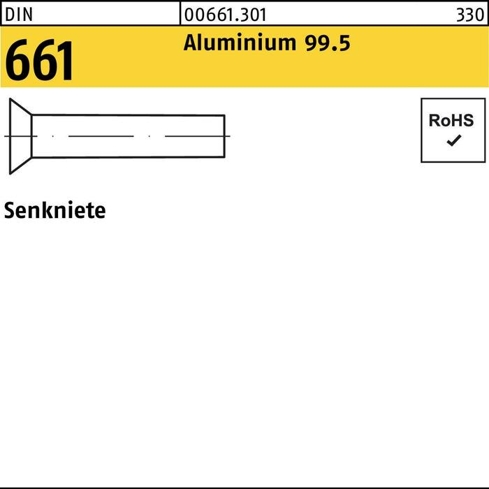 Produktbild Senkniete DIN 661 6 x 20 Aluminium 99.5