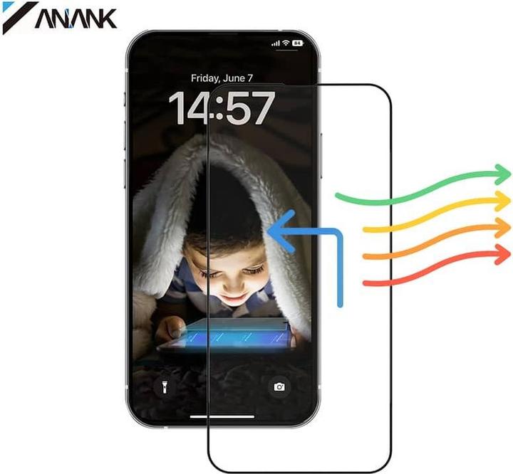 Produktbild Anank 2.5D Transparentes EyeSafe Edition - Anti-Blaulicht 3D Panzerglas für iPhone 11/Xr (1 Stück, Apple iPhone 11, Apple iPhone XR)