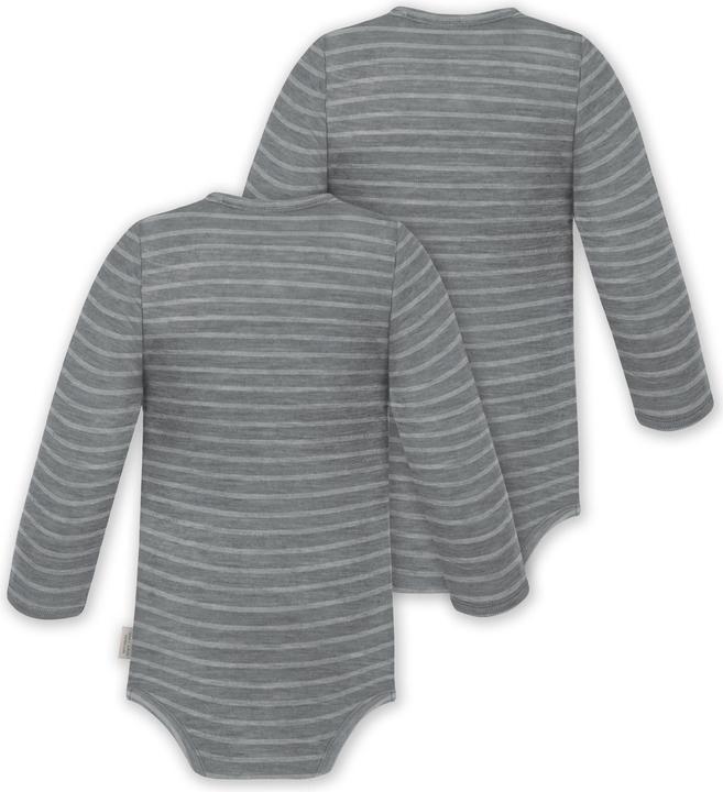 Produktbild Normani 2er Pack Baby Merino Body Langarm „Auckland" - 9369 (62)