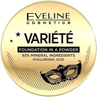 Immagine prodotto Eveline Variete Fondotinta in polvere per il viso con acido ialuronico e applicatore in spugna 8g (03 Vaniglia chiara)