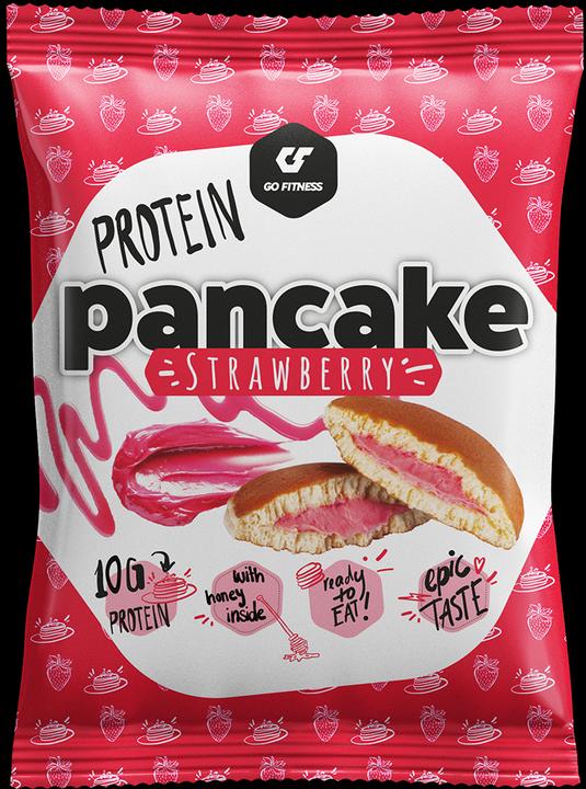 Image du produit Go Fitness Pancakes protéinés (Fraise, 12 pcs, 600 g)