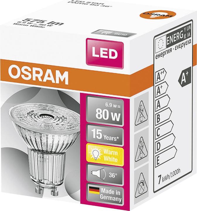 Productafbeelding Osram 1 stuks. (GU10, 6.90 W, 575 lm, 1 x, F)