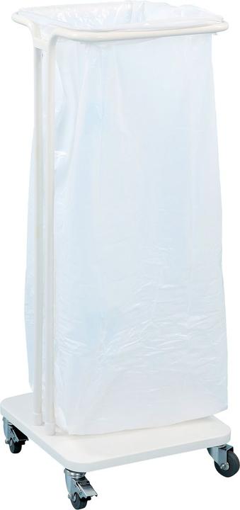 Produktbild ReinigungsBerater mobiler Abfallsackständer Saekko Boy 60 L Weiss offen (40 l)