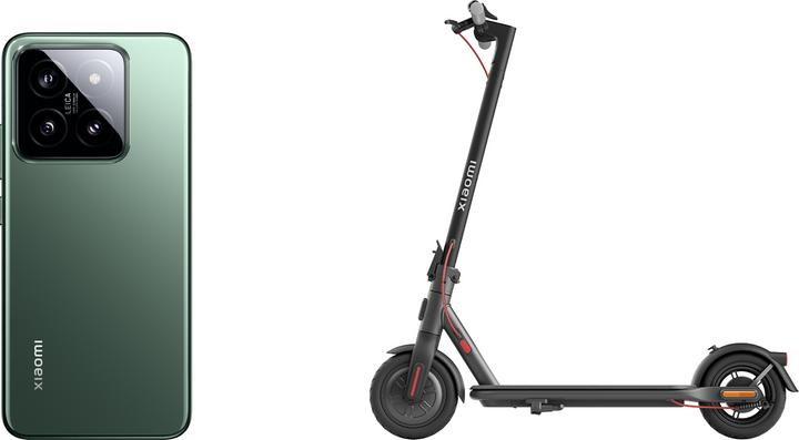Produktbild Xiaomi 14 mit Electric Scooter 4 Lite (512 GB, Jade Green, 6.36", Dual SIM, 50 Mpx, 5G)