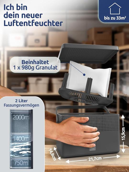 Produktbild BonAura Luftentfeuchter AirOne Max (33 m²)