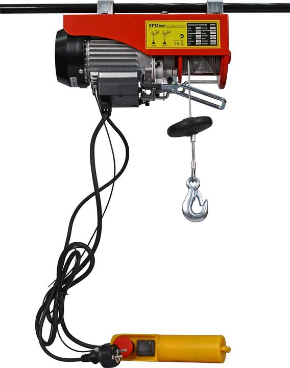 Actual product image Wiltec XPOtool Electric Winch 540W Motor Winch up to125/250kg Cable Pull 12/6m with Single-hand Control