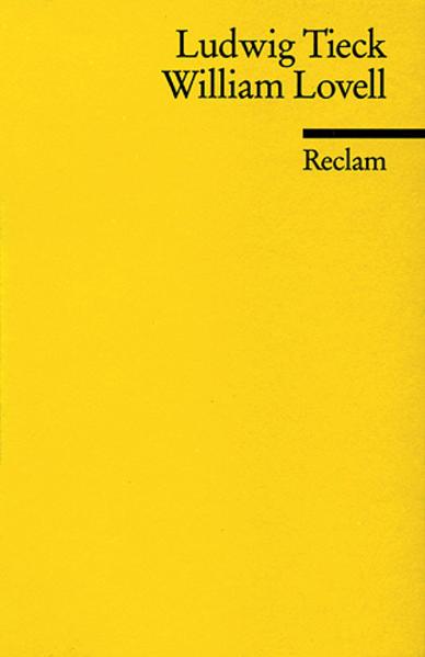 Produktbild William Lovell (Deutsch, Ludwig Tieck, 1986)