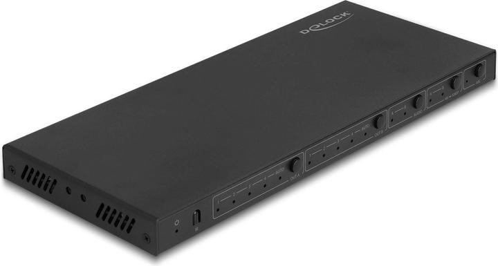 Image du produit Delock Commutateur matriciel HDMI 4 x HDMI in vers 2 x HDMI out 4K 60 Hz avec extracteur audio