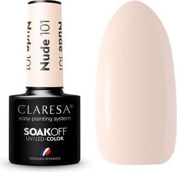 Actual product image Claresa Soak Off Uv/Led Nude Gel English 101 5G (Beige, UV gel varnish)