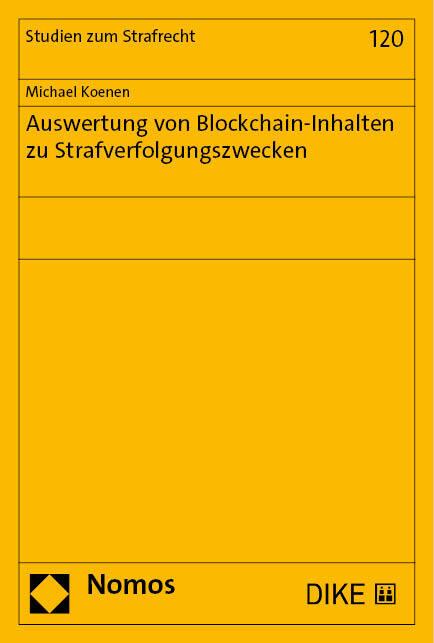 Produktbild Koenen:Auswertung von Blockchain-Inhalt